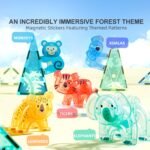 Colorful Magnetic Tiles: Wonderful Forest 40 Pcs - Image 4